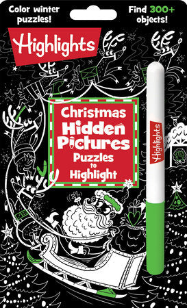 Christmas Hidden Pictures Puzzle To Highlight