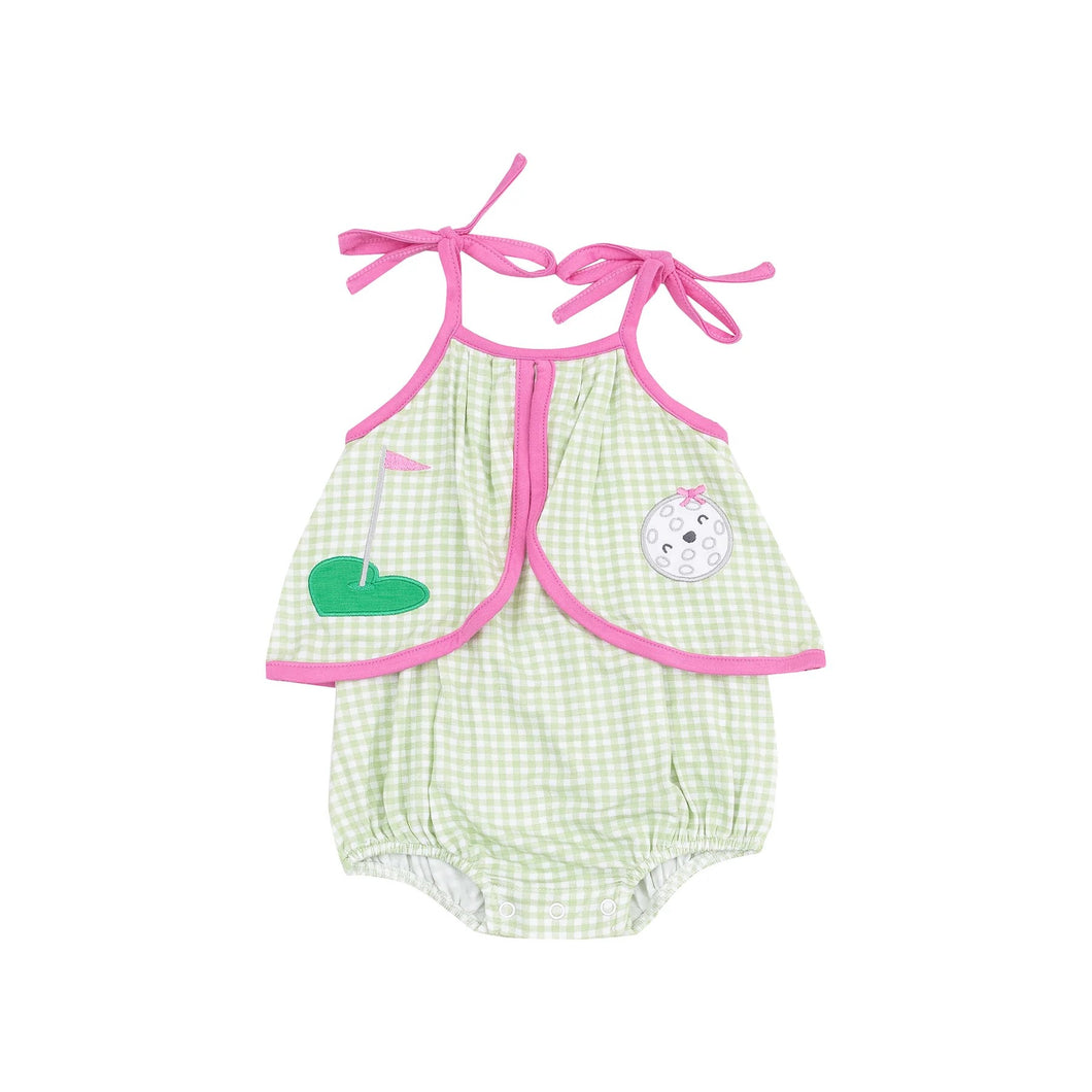 Golf Swing Sunsuit w/Applique