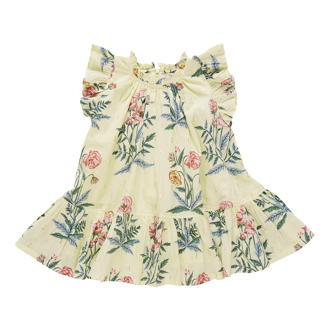 Pale Yellow Poppy Harper Dress