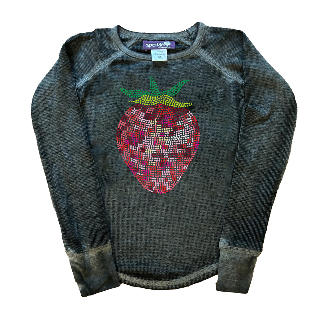Strawberry Stones on Thermal LS Tee