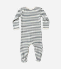 Load image into Gallery viewer, Ocean Micro Stripe Footie

