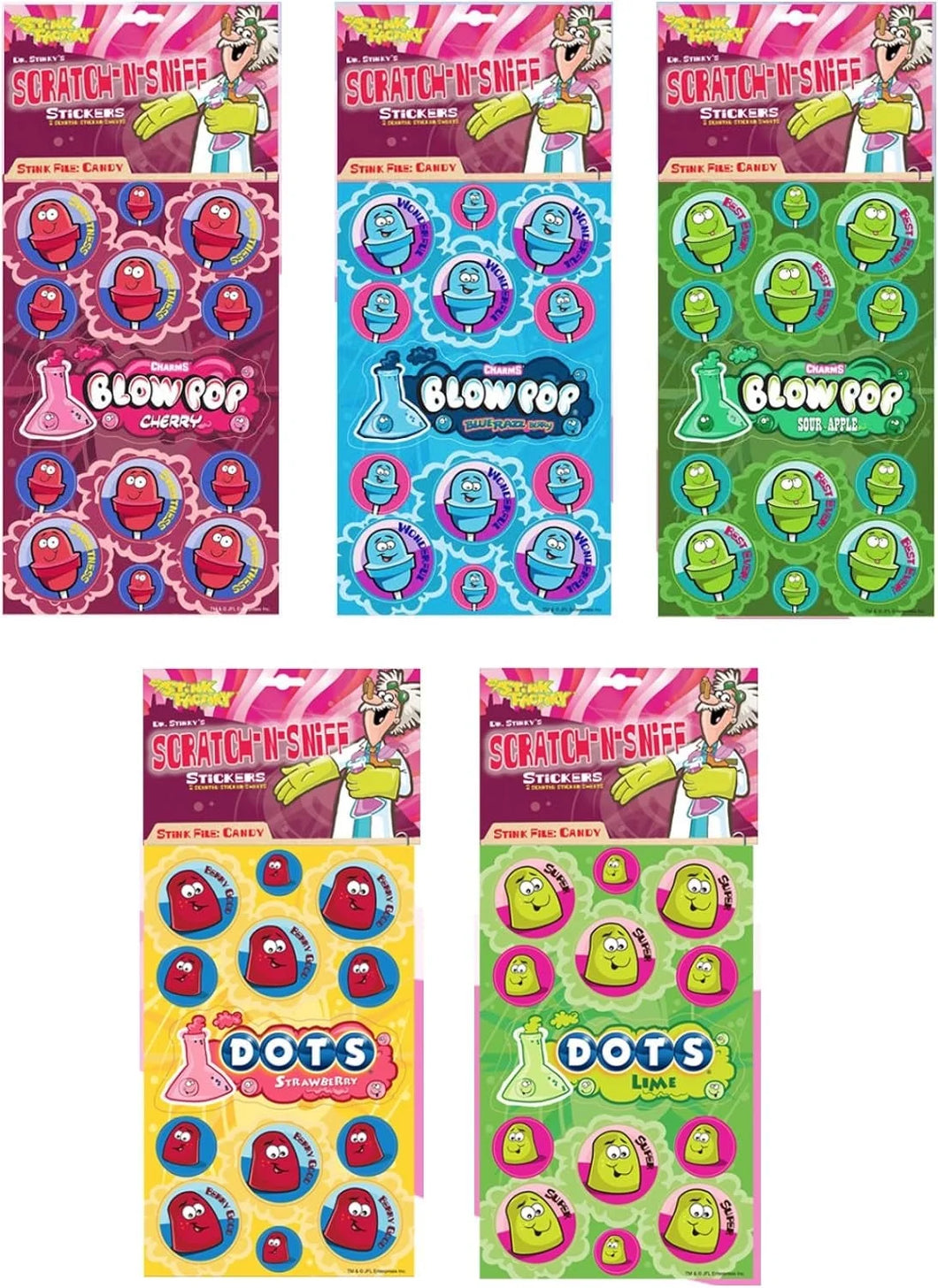 Candy Scratch N Sniff Stickers