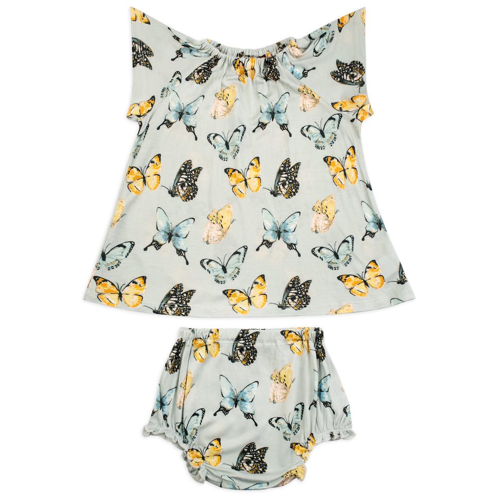 Milkbarn Organic Dress & Bloomer