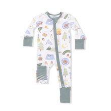 Load image into Gallery viewer, Camping Blue Convertible Romper
