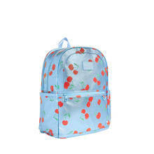 Load image into Gallery viewer, Blue Cherries Double Pocket Kane Kids Backpack
