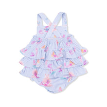 Load image into Gallery viewer, Mermaid Princesses Ruffle Sunsuit
