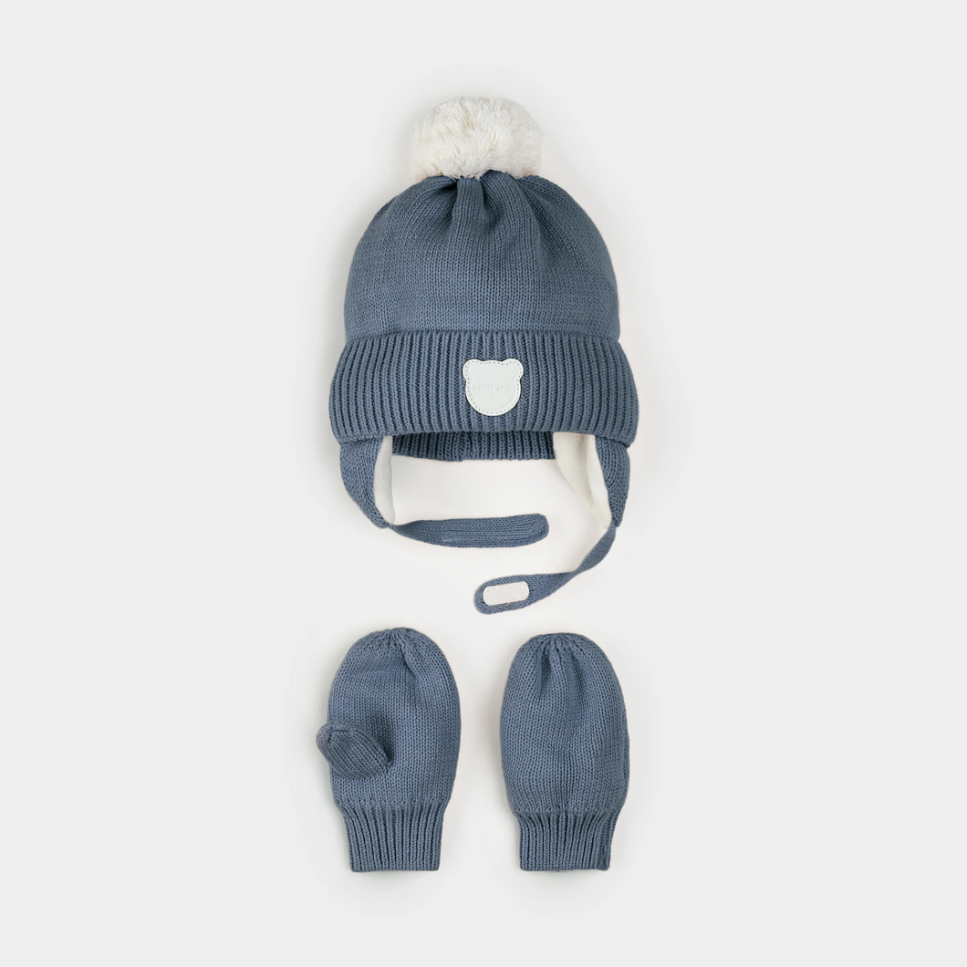 Infant Hat and Mitten Set