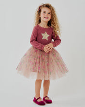 Load image into Gallery viewer, Rose Star Tutu Dress
