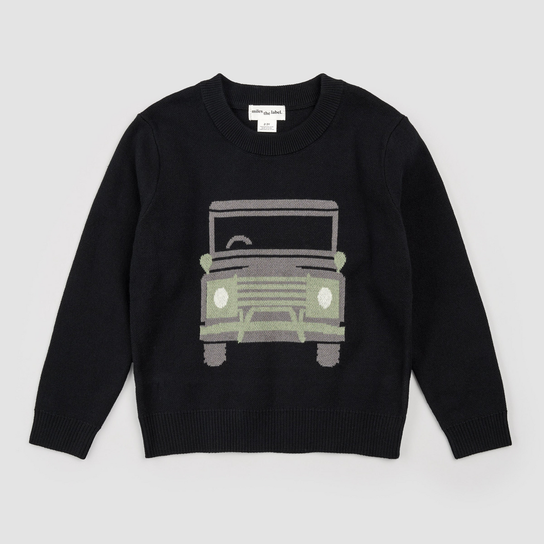 Jeep Black LS Sweater