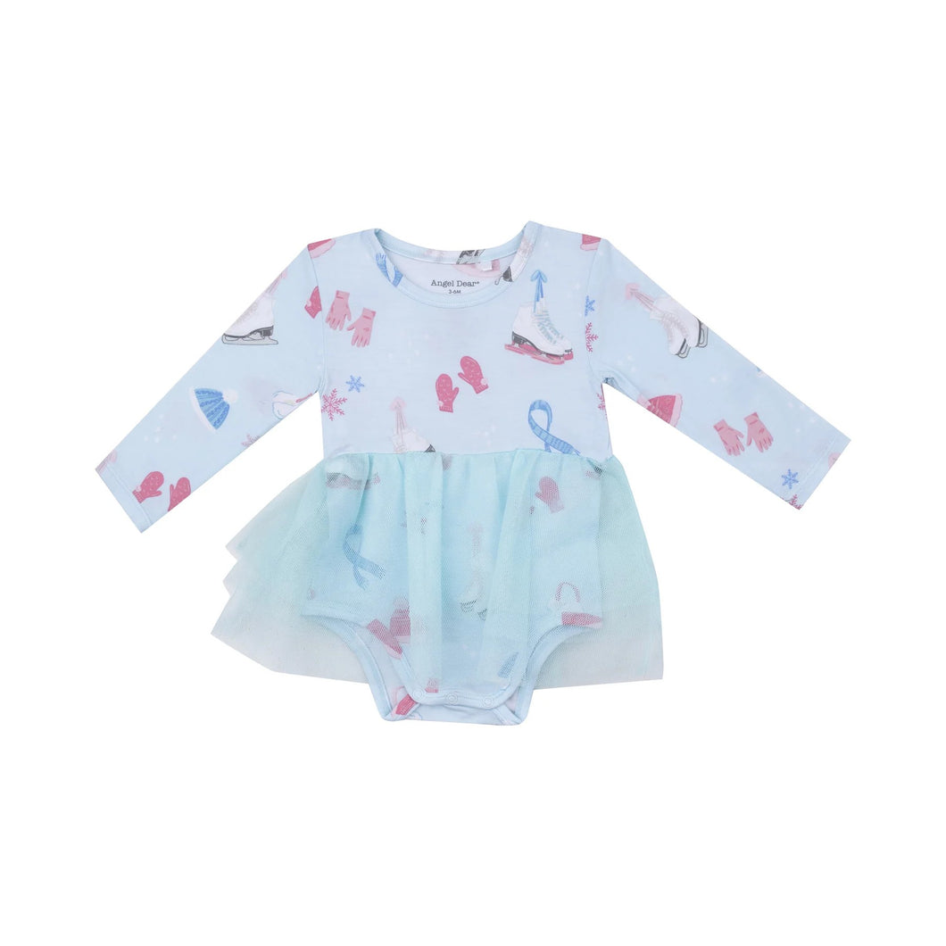 Ice Skating LS Tutu Bodysuit