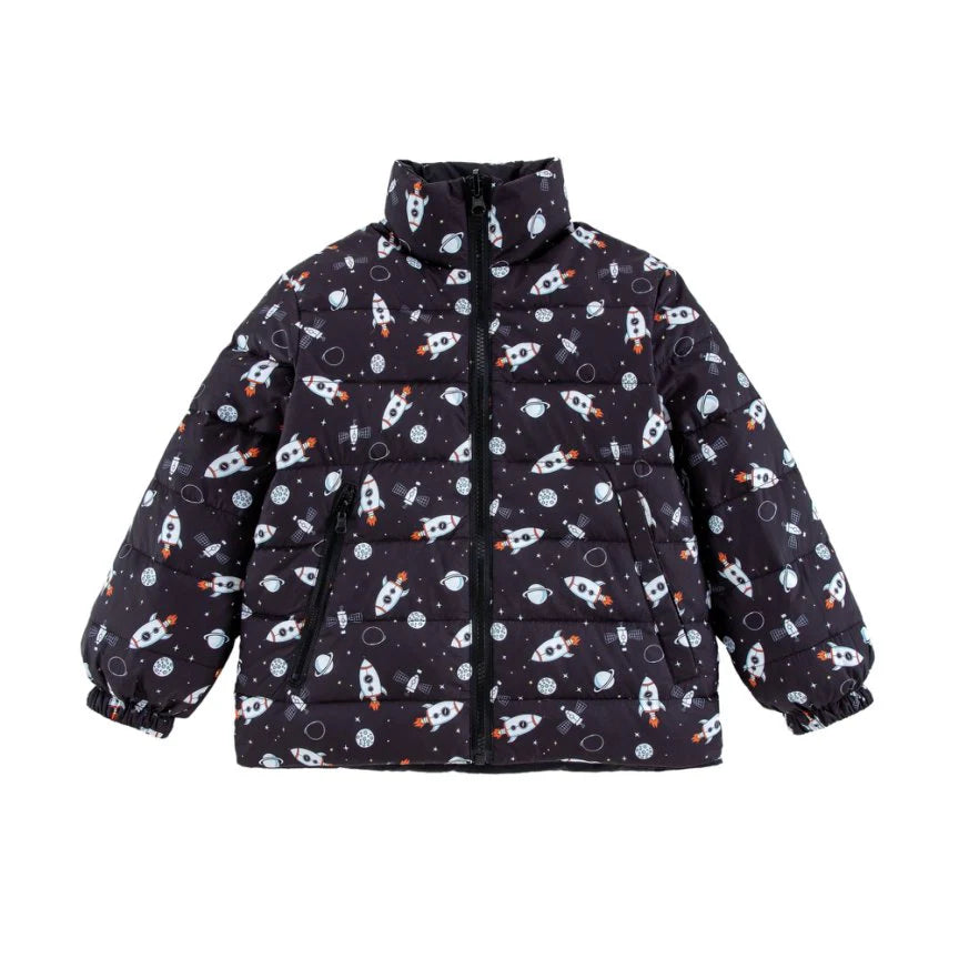 Spaceship Blake Hooded Reversible Down Jacket