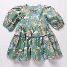 Load image into Gallery viewer, Green Butterflies Maribelle Dress
