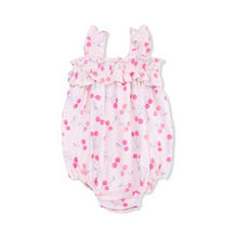 Load image into Gallery viewer, Sweet Bow Cherries Ruffle Strap Bubble
