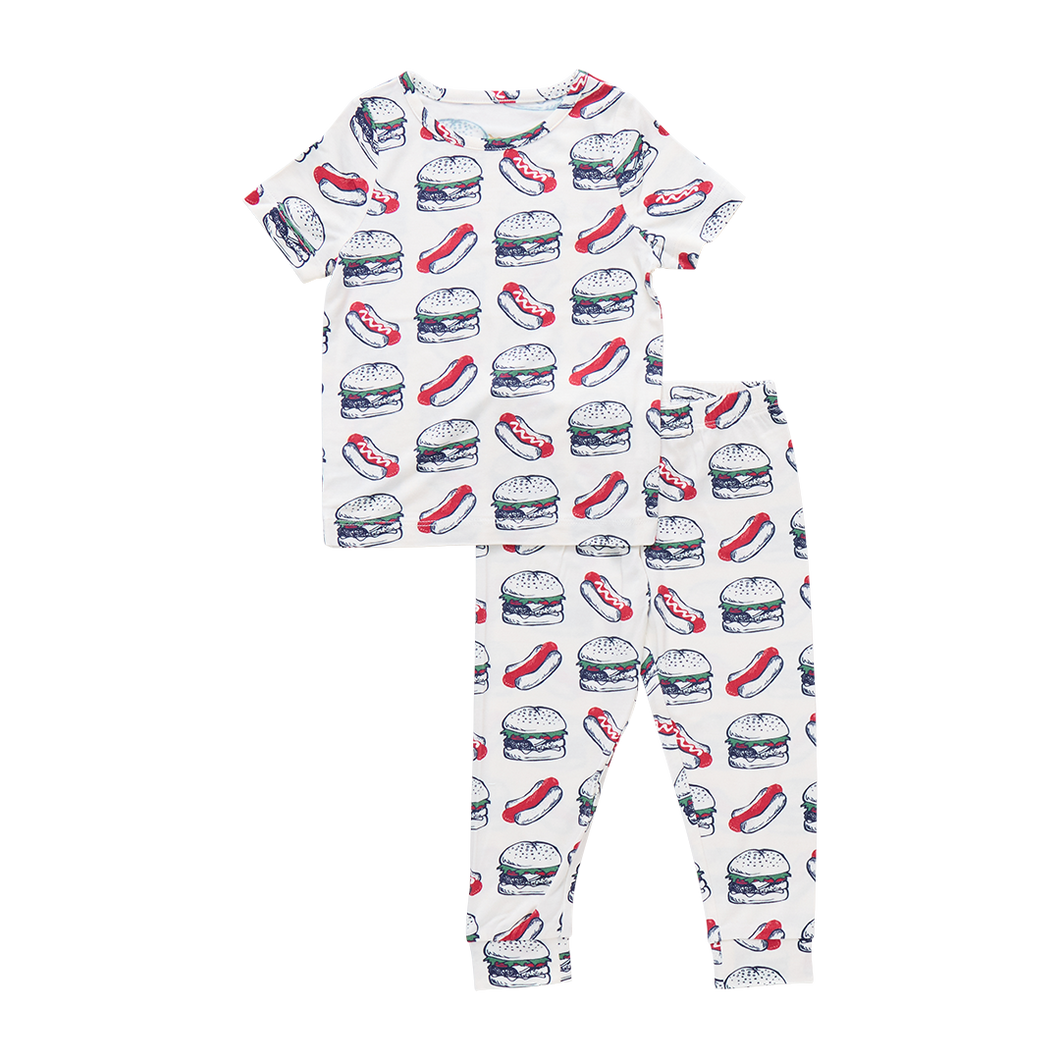 Hamburger / Hotdog Bamboo PJ Set