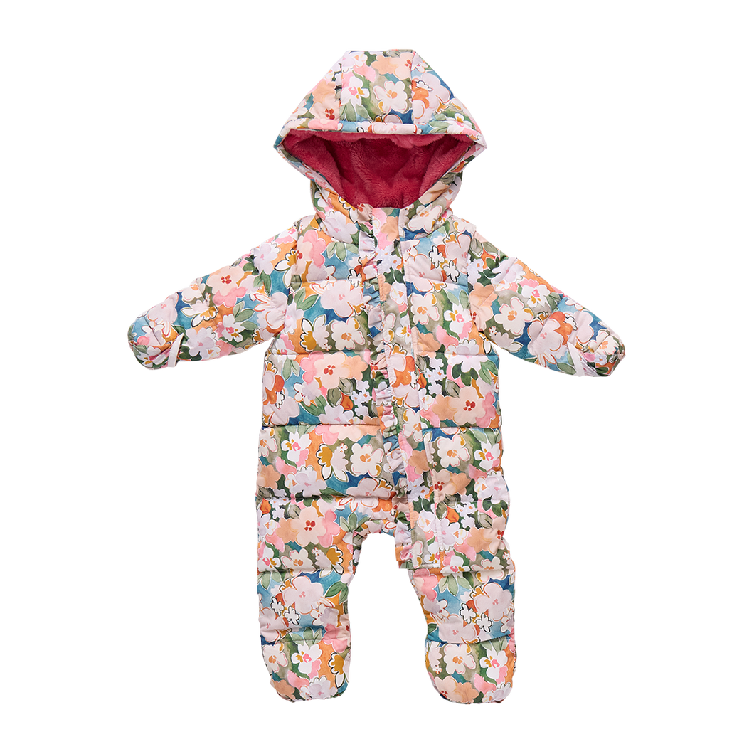 Watercolor Floral Snowsuit