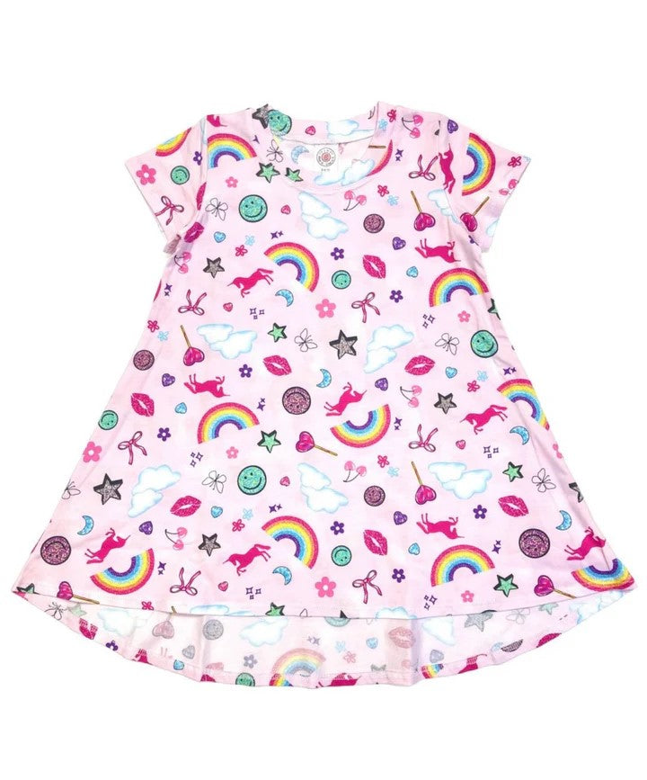 Stickers Hi-Low Dress
