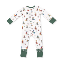 Load image into Gallery viewer, Winter Sports Dogs Green Convertible Romper
