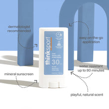 Load image into Gallery viewer, Think Sport SPF 30 Face &amp; Body Sunscreen Stick
