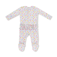Load image into Gallery viewer, Fall Fruit Floral - 2 Way Zipper Ruffle Back Footie
