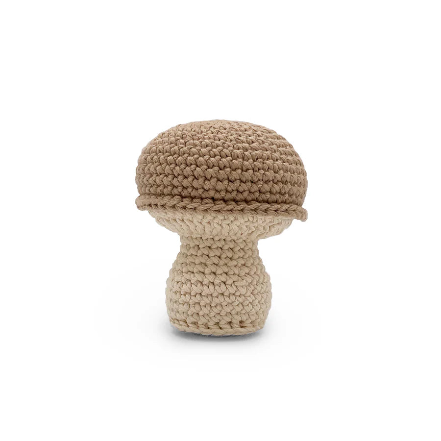 Mushroom Rattle - Beige