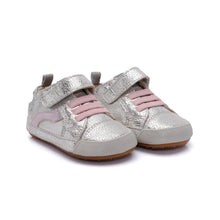 Load image into Gallery viewer, First Wave Silver Crackle Sneaker
