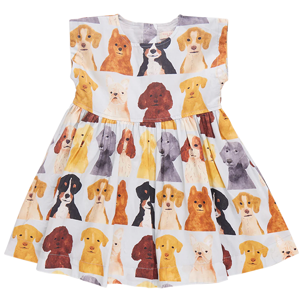 Watercolor Dogs Adaline Dress