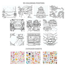Load image into Gallery viewer, Capybara &amp; Co Sticker and Coloring Set
