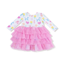 Load image into Gallery viewer, Balloon Animals Pink Tulle Dress
