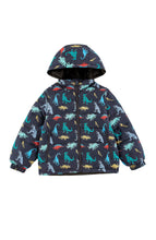 Load image into Gallery viewer, Dinosaur Dudes Blake Hooded Reversible Down Puffer Jacket
