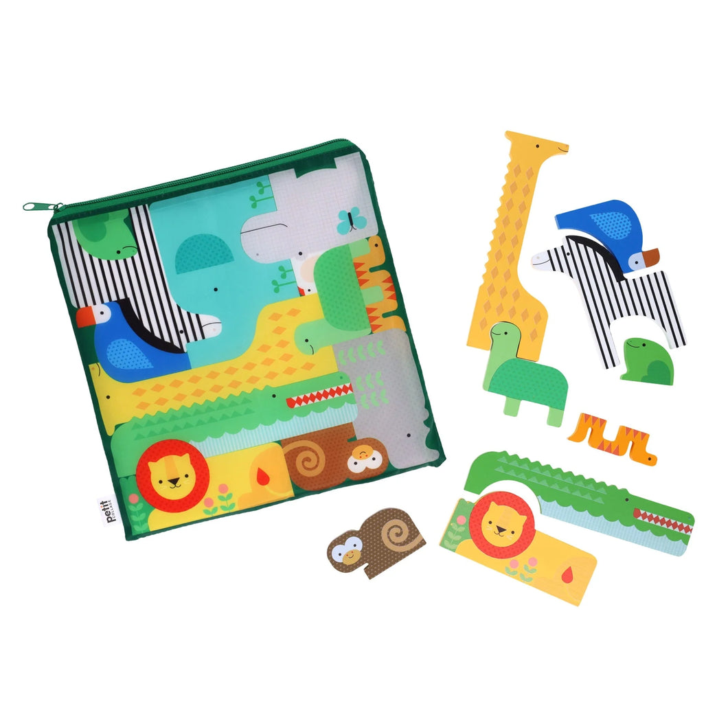 Wooden Puzzle & Play - Shaped Safari