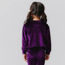 Load image into Gallery viewer, Girls Velour Sweatshirt and Legging Set
