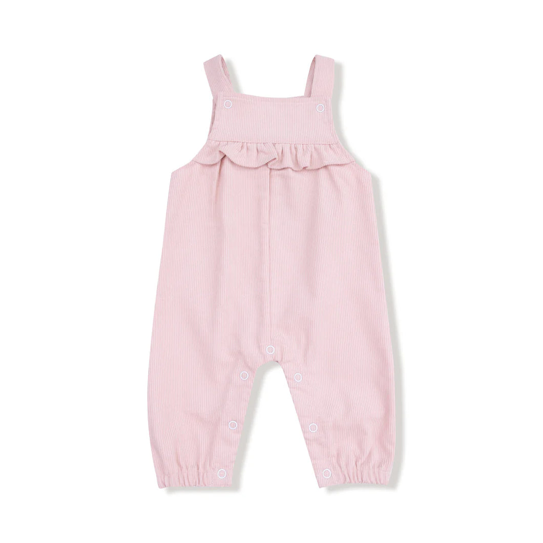 Veiled Pink Corduroy Ruffle Jumper