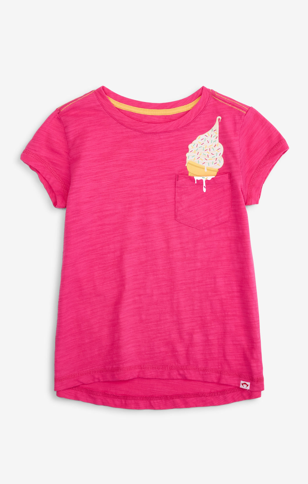 Fuchsia Ice Cream Pocket Tee
