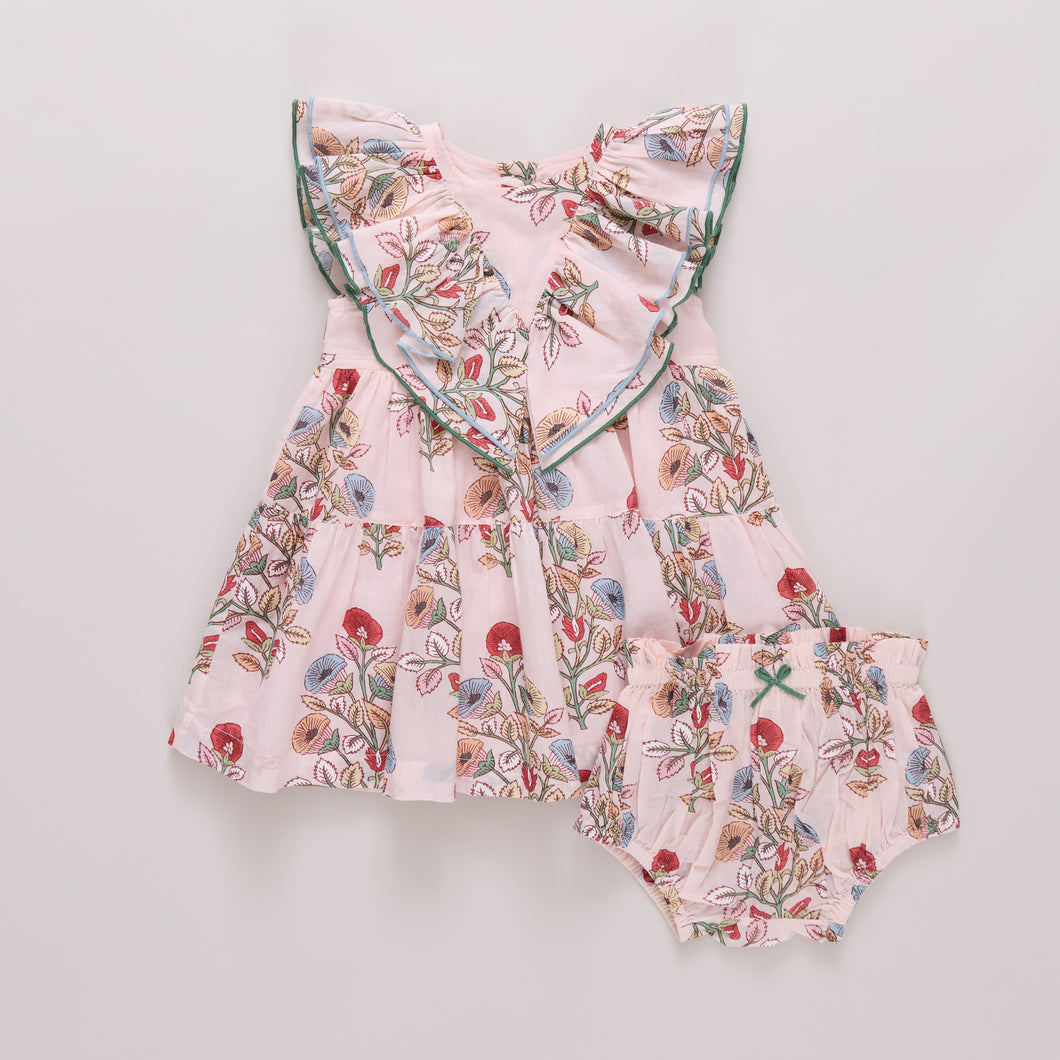 Multi Bouquet Floral Baby Raphaela Dress Set