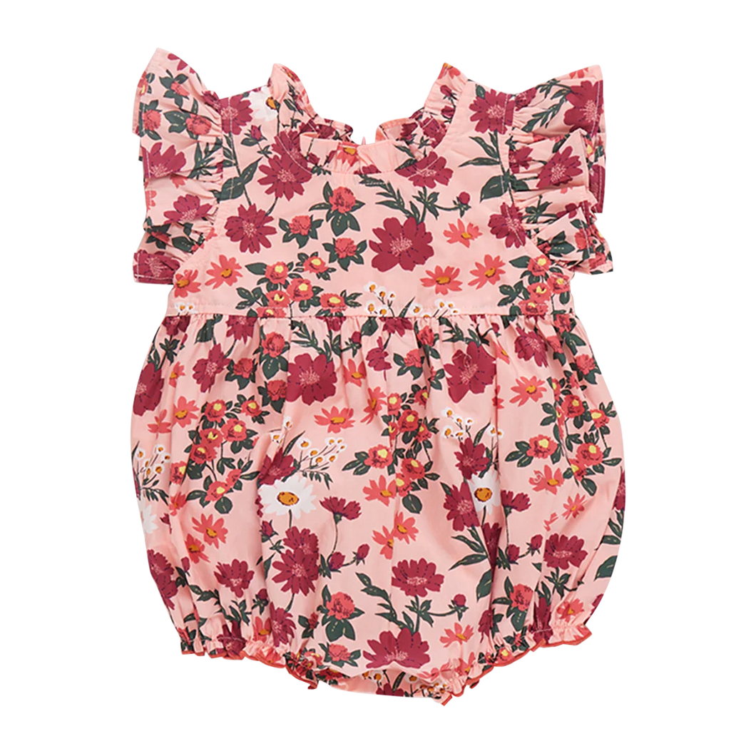 Pink Daisy Floral Baby Jennifer Bubble