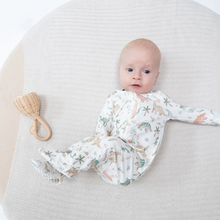 Load image into Gallery viewer, Sweet Baby Dinos 2 Way Zipper Footie
