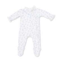 Load image into Gallery viewer, Rosie Briar Kimono Ruffle Snap Footie
