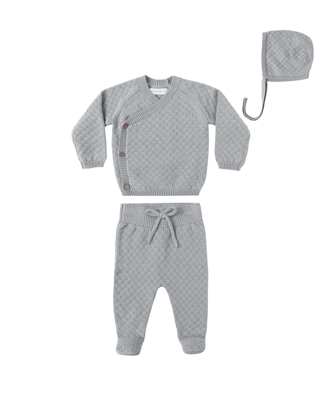 Steel Knit Wrap Top & Pant Set