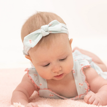 Load image into Gallery viewer, Tiny Cherry Stripe Knot Headband
