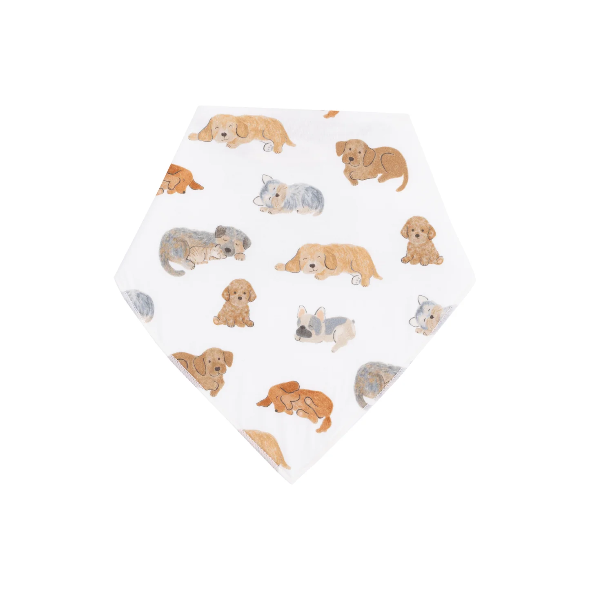 Napping Puppies Bandana Bib