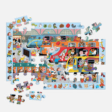 Load image into Gallery viewer, Train Station 64 Piece Search and Find Puzzle
