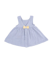 Load image into Gallery viewer, Micro Gingham Blue Blizzard Infant Dress and Bloomer
