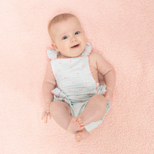 Load image into Gallery viewer, Tiny Cherry Stripe Sunsuit
