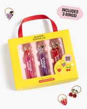 Load image into Gallery viewer, Gloss It Fruity Lip Gloss Ring Set
