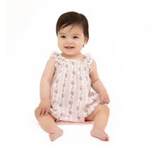 Load image into Gallery viewer, Winding Roses Stripe Ruffle Top and Short
