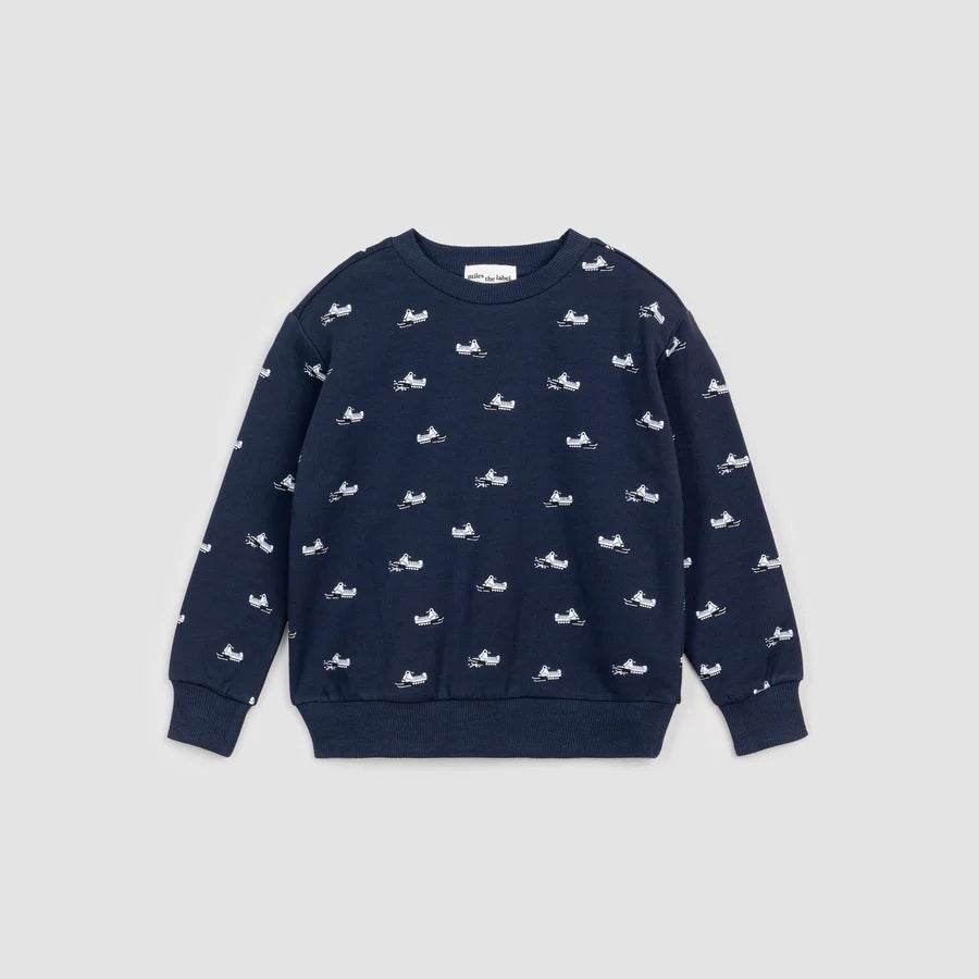 Navy Junior Boy Sweatshirt T02K