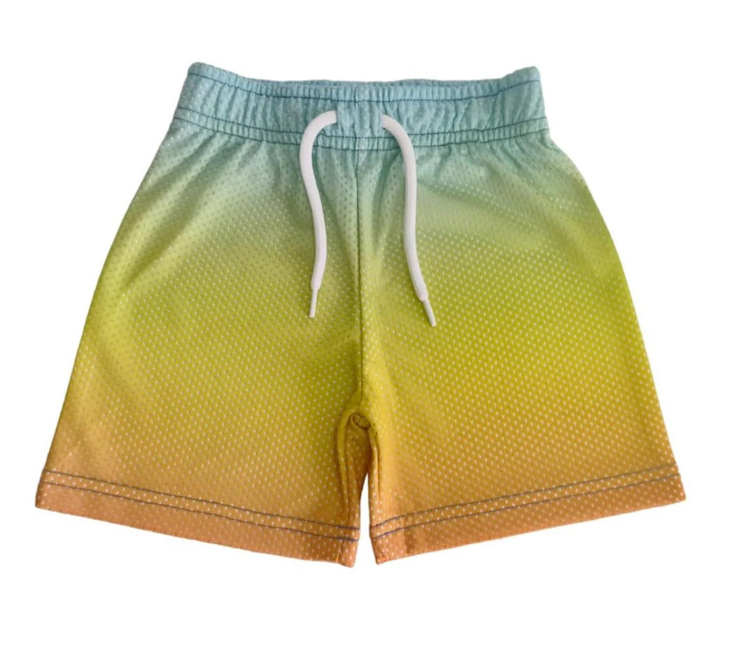 Sunset Gradient Mesh Shorts