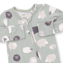 Load image into Gallery viewer, Black Sheep 2 Way Zipper Footie
