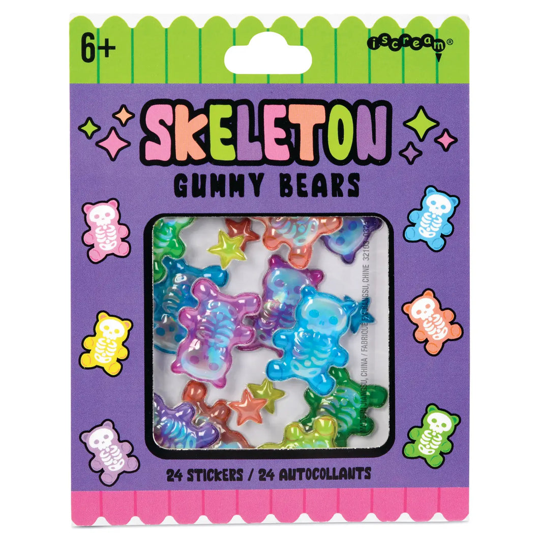 Skeleton Gummy Bears Stickers
