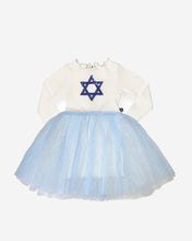 Load image into Gallery viewer, Blue Star of David Tutu Dress
